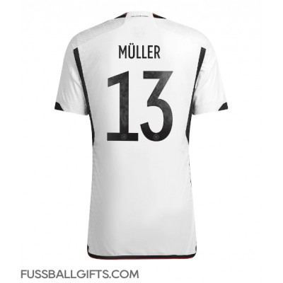 Deutschland Thomas Muller #13 Fußballbekleidung Heimtrikot WM 2022 Kurzarm